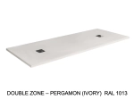Receveur de douche, sur mesure : Largeur 160 à 210 cm x l. 70 à 100 cm. Bac à douche en résine anti glissant, finition misse, 10 couleurs, Livraison offerte